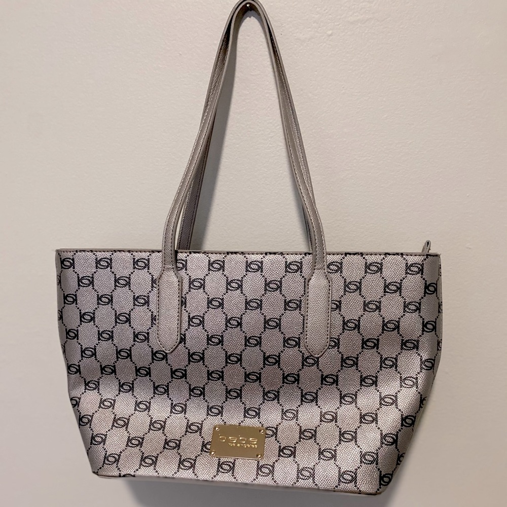 Bebe Handbag black and silver purse